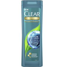 Шампунь Clear Scalpfoods Ежедневный Detox увлажняющий, питательный, для всех типов волос, для тонких волос, 400 мл