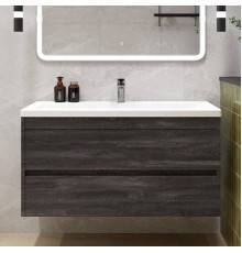 Тумба с раковиной Art Max Family-M 100 подвесная, iron stone