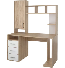Компьютерный стол Stolline Мика СТЛ.165.16 137х62 см, дуб сонома, белый