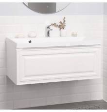 Тумба с раковиной Itana Verona 2.0 100 подвесная, эмаль белая матовая