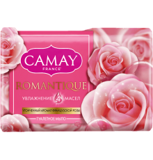 Твердое мыло CAMAY романтик, глицериновое, увлажняющее, 85 г