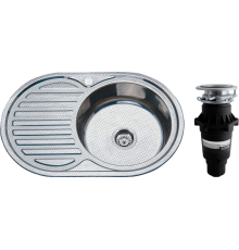 Комплект Мойка кухонная РМС MD6 MD6-7750OVR R + Измельчитель Bone Crusher BC 810-SL Slim Line
