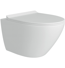 Унитаз подвесной Teymi Lina Pro T40106 с микрофлитом, безободковый, белый