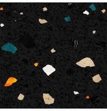 Керамогранит Creto Cray dark shards 60х60, чёрный