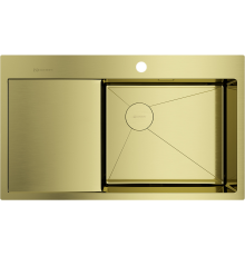 Мойка кухонная Omoikiri Akisame 86-LG-R светлое золото, R
