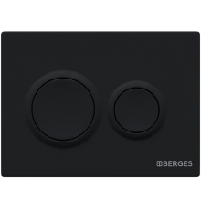 Кнопка смыва Berges Novum O5 soft touch черная
