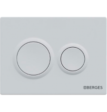 Кнопка смыва Berges Novum O4 soft touch белая