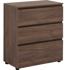 Комод Aquanet Сканди 70 дуб крафт, 3 ящика