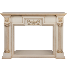 Портал Real Flame London WT 51513 белый дуб с золотой патиной