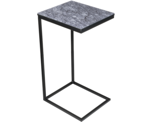 Приставной столик Woodville Геркулес серый мрамор
