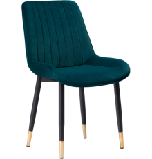 Стул Woodville Seda 1 15286 green, ножки gold, black