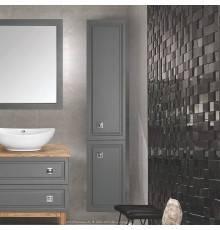 Шкаф-пенал ASB-Woodline Каталина 35 серый