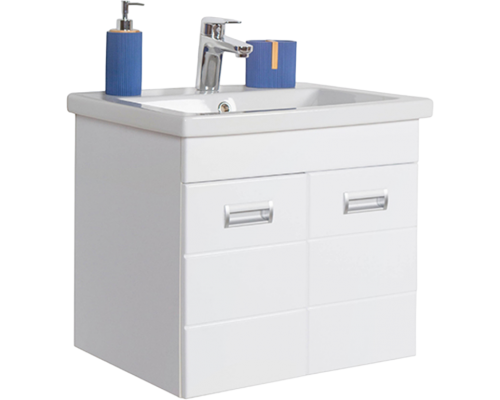 Тумба с раковиной Orange Таис 60 подвесная, белый глянец