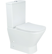 Унитаз-компакт Aquanet Fine 273786 безободковый, с микролифтом