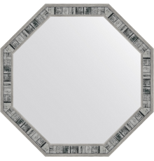 Зеркало Evoform Octagon BY 7413 59х59 состаренное дерево, в багетной раме