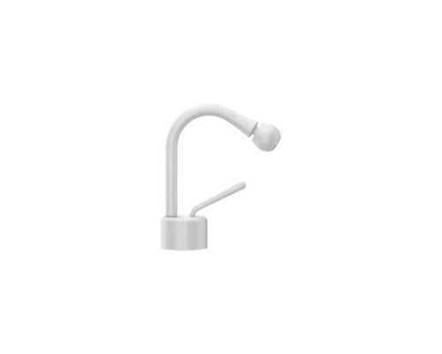 Gessi Goccia Смеситель для биде на 1 отверстие, укажите угол поворота носика при заказе, цвет: белый. 33807#279