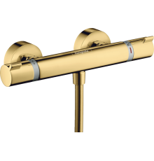 Термостатический смеситель Hansgrohe Ecostat Comfort 13116990 для душа, полированное золото