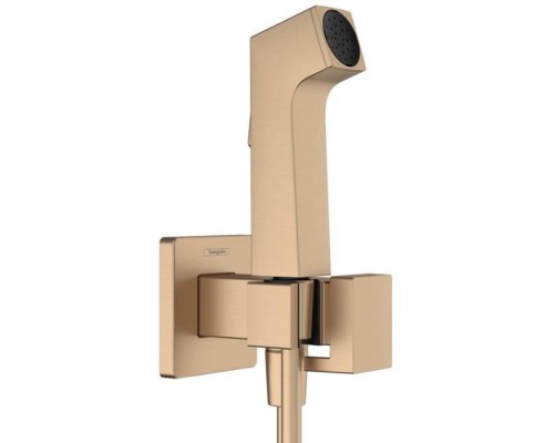 Hansgrohe Bidette E Гигиенический душ со смесителем, держателем и шлангом 125см., цвет: шлифованная бронза. 29233140 Hansgrohe Bidette E Гигиенический душ со смесителем, держателем и шлангом 125см., цвет: шлифованная бронза. 29233140