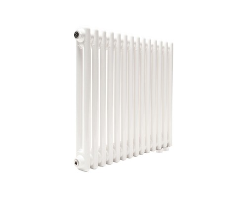 Трубчатый радиатор ТЕПЛОФОРТ ТР2057 ТВ, 14 секций, нижнее подключение ½”, белый глянец 200110