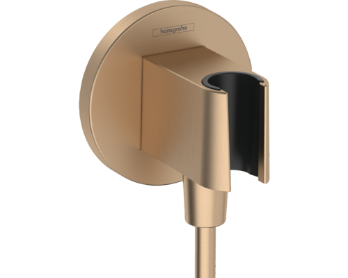 HG 26 888 140 Fixfit Porter S Шланговое подключение с держателем ручного душа, шлиф. бронза 26888140