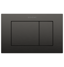 Кнопка смыва для унитаза Boheme 650/2-GM нержавеющая сталь, цвет графит