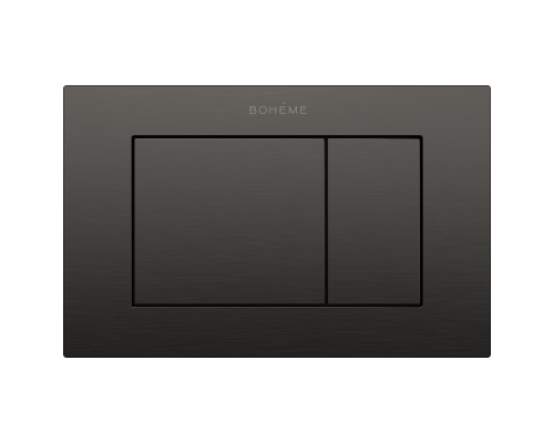 Кнопка смыва для унитаза Boheme 650/2-GM нержавеющая сталь, цвет графит