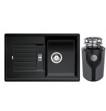 Комплект Мойка Blanco Zia 45S 514732 антрацит + Измельчитель KUCHENSTERN Muhle 353MU35