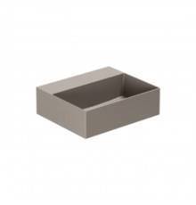 Azzurra Elegance Squared Раковина подвесная/накладная, 42x35xH12,5 см, без отв., цвет: Tortora. ELLP042350Q0TO*0 Tortora