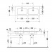 Duravit ME by Starck Раковина 130x49 см, 3 отв., двойная, цвет: белый. 2336130030