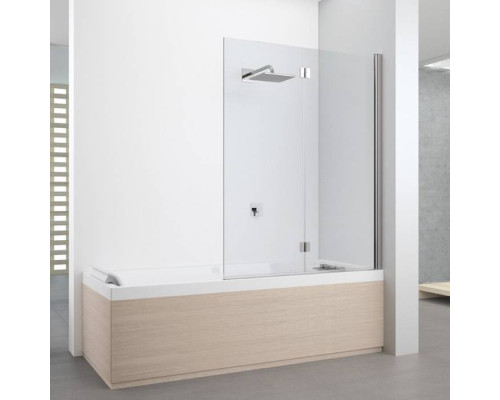 Novellini Young Шторка на ванну 120х151,6см., правая DX, стекло прозрачное, цвет: хром. Y21BSV120D-1K