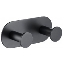 Timo 13014/03 Saona Вешалка, 2 крючка, 120х50 мм, черный 13014/03