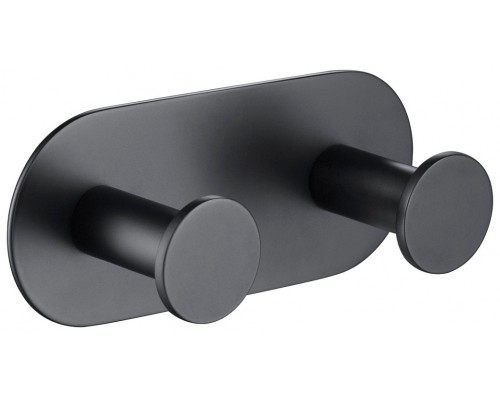 Timo 13014/03 Saona Вешалка, 2 крючка, 120х50 мм, черный 13014/03