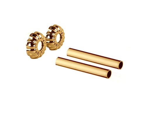 Комплект декоративных трубок SR Rubinetterieретро 160хD 18-20-1/2цвет золото 0497-1500D160