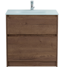 Тумба с раковиной BelBagno Kraft 80 напольная, rovere tabacco, раковина BB810/465-LV-VTR-BO