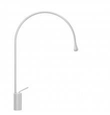 Gessi Goccia Смеситель для раковины на 1 отверстие, излив 387мм R=197, с фиксированным носиком, цвет: белый. 33808#279