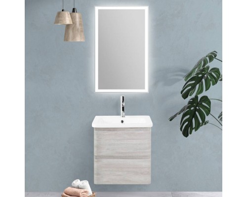 Мебель для ванной комнаты BelBagno Albano-Cer 60 подвесная, rovere vintage bianco