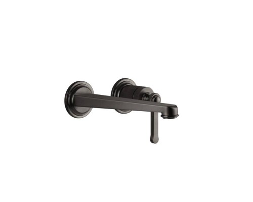 Gessi Venti20 Смеситель для раковины, встраиваемый, излив 20.1см., цвет: Black Metal Brushed PVD. 65089#707