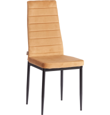 Комплект стульев TetChair Модерн Easy (mod. JSC02-1) флок brown HLR12, ножки черные, 6 шт.