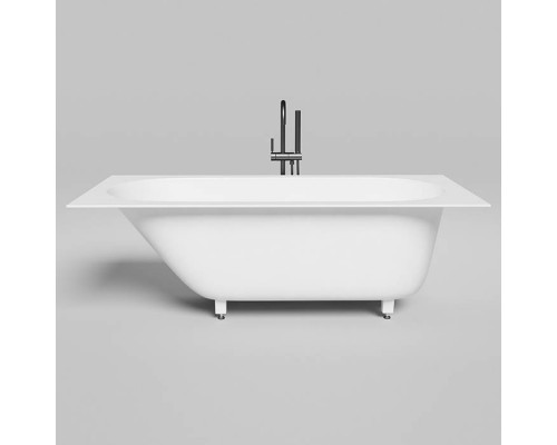 Salini Ornella kit Встраиваемая ванна 170х80х60см, донный клапан, сифон, щелевой слив-перелив, материал: S-Sense, цвет: белый матовый. 102414M