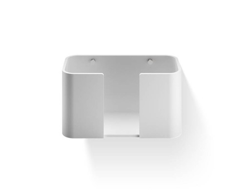 Decor Walther Stone WPTB Держатель для бумажных полотенец, подвесной, цвет: белый / сталь матовая. 0974255 Decor Walther Stone WPTB Держатель для бумажных полотенец, подвесной, цвет: белый / сталь матовая. 0974255