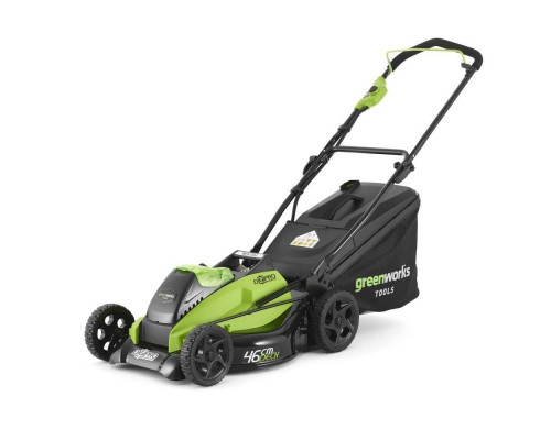Газонокосилка аккумуляторная Greenworks GD40LM45 АКБ G-MAX (АКБ 4 А.ч; ЗУ)