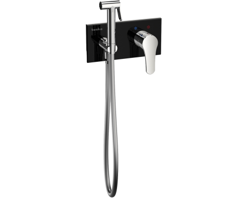 Гигиенический душ Teska Elsa BTK6420B со смесителем, С ВНУТРЕННЕЙ ЧАСТЬЮ, хром, черный Гигиенический душ Teska Elsa BTK6420B со смесителем, С ВНУТРЕННЕЙ ЧАСТЬЮ, хром, черный