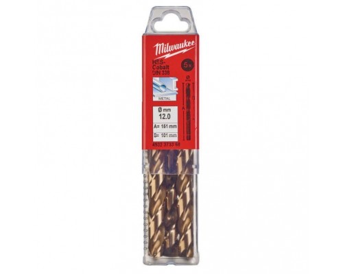 Сверло по металлу Milwaukee HSS-CO 12,0мм (5шт) (358) Сверло по металлу Milwaukee HSS-CO 12,0мм (5шт) (358)