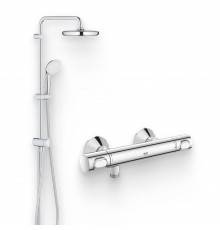 Душевой комплект Термостат Grohe Grohtherm 34793000 для душа + Стойка New Tempesta System 26381001