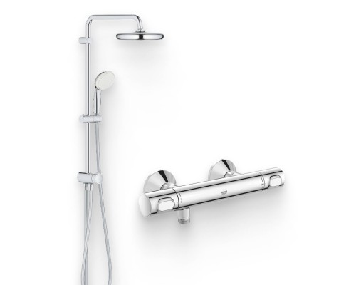 Душевой комплект Термостат Grohe Grohtherm 34793000 для душа + Стойка New Tempesta System 26381001