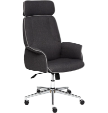 Кресло руководителя TetChair Charm, ткань серая F68, серая C27