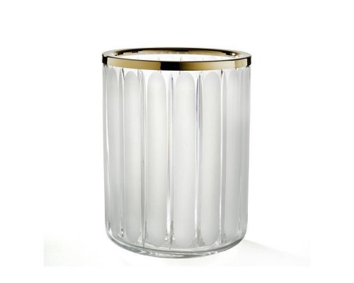 3SC Montblanc Урна 20хh28х20 см, цвет: прозрачный хрусталь/золото матовое. MB65ACRGO 3SC Montblanc Урна 20хh28х20 см, цвет: прозрачный хрусталь/золото матовое. MB65ACRGO