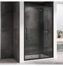 Душевая дверь в нишу Abber Schwarzer Diamant AG30130BH 130 см, профиль черный, стекло прозрачное