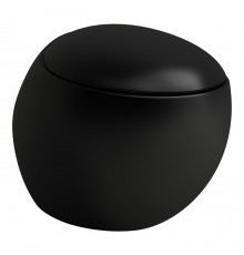 Laufen Alessi One Унитаз 58.5х39х35.5см., подвесной, безободковый, LLC, цвет: черный матовый. 8.2097.1.716.000.1
