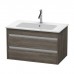 Duravit Ketho Тумба подвесная, 80x47.5х48см., с раковиной, с 2 выдв.ящиками, цвет: сосна коричневая. 2336830000,  KT642905151